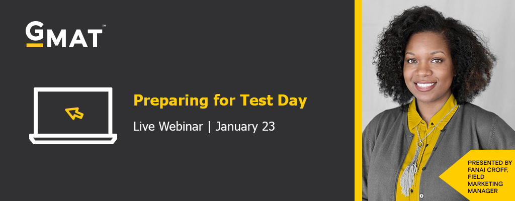 Join us for our Preparing for Test Day webinar | Jan. 23