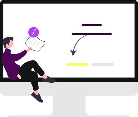 Illustration - Submit - Purple